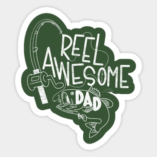 Reel Awesome Dad Sticker